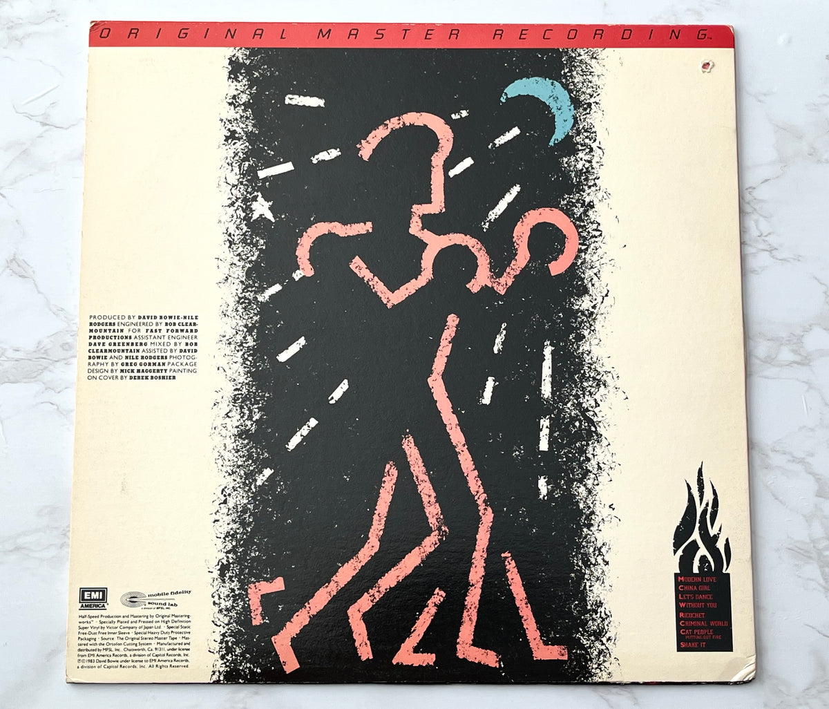 David Bowie Let's Dance LP MFSL JAPAN PRESS COMPLETE! RARE Mobile Fidelity 1-083