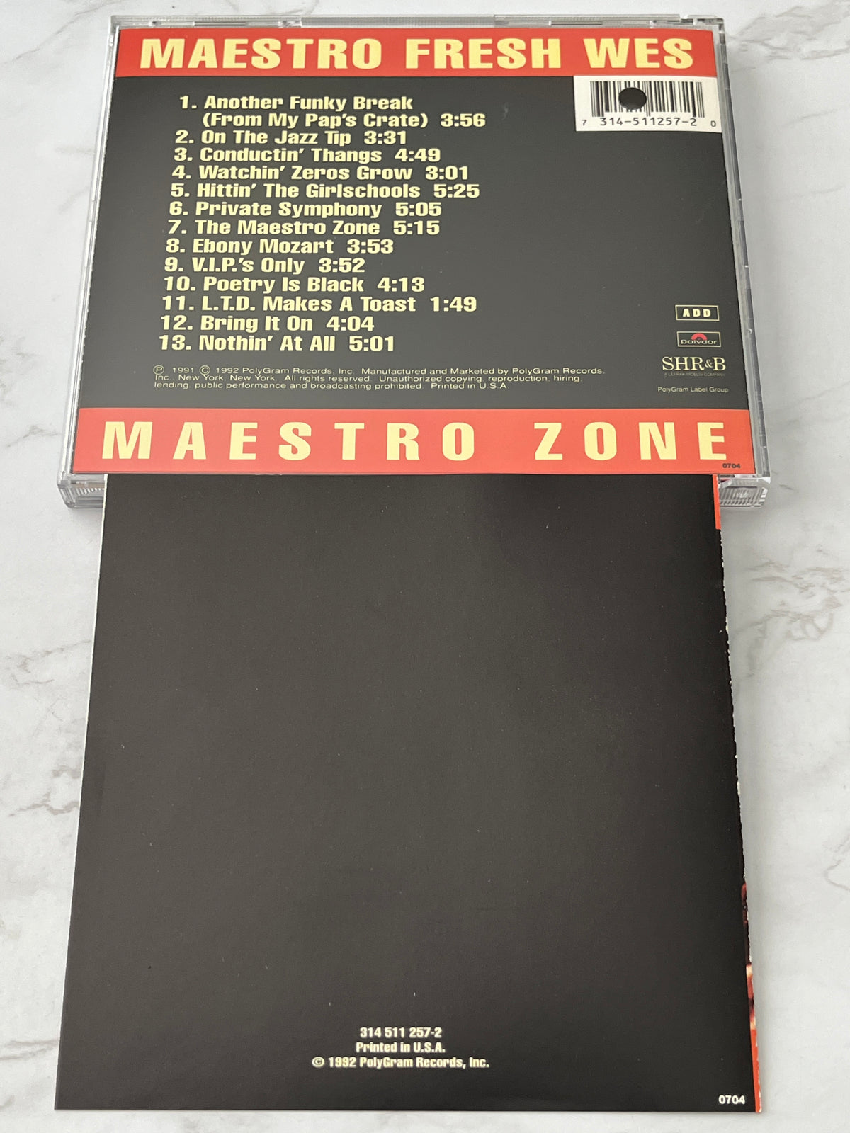 Maestro Fresh-Wes – Maestro Zone (1992)