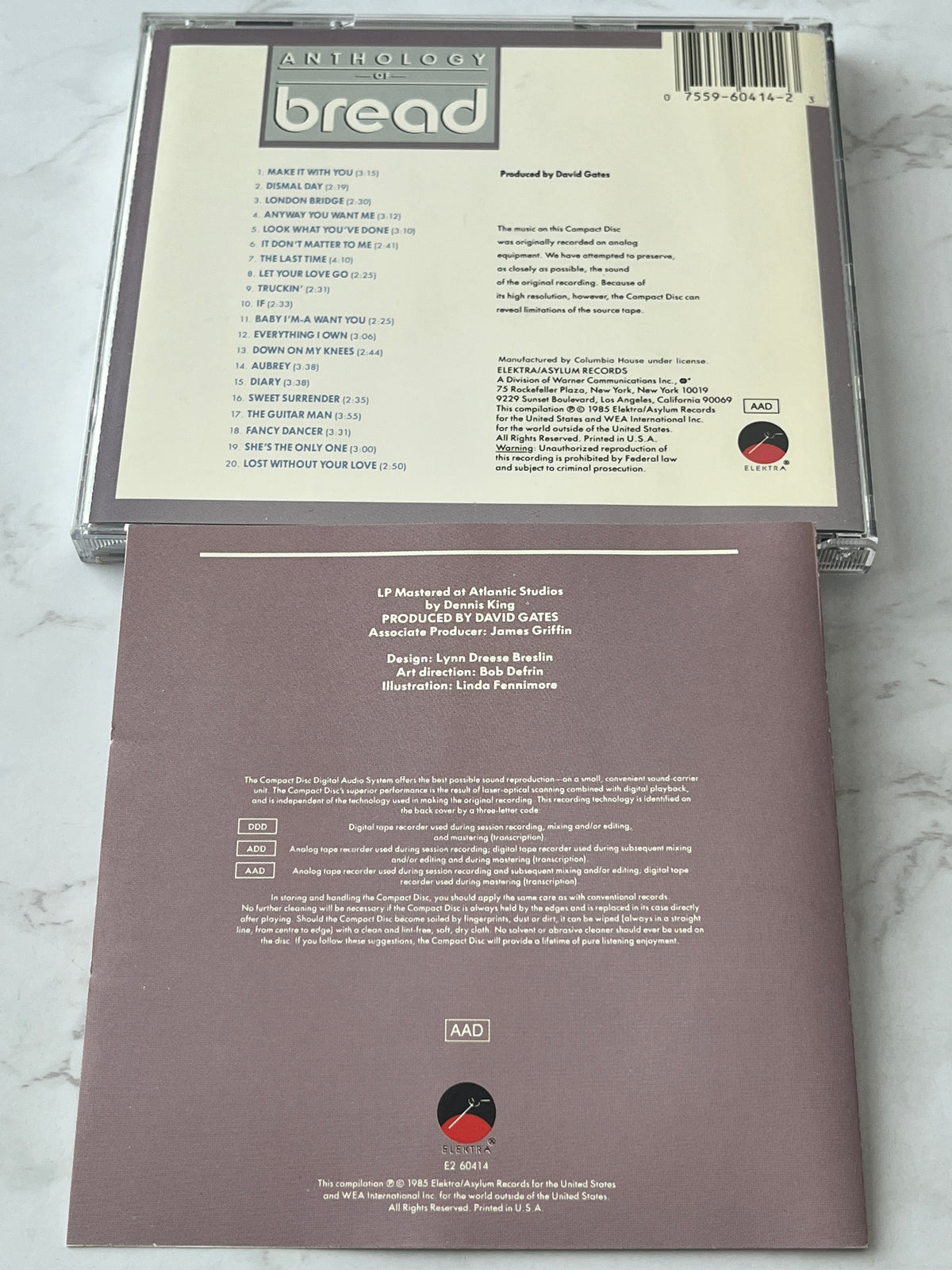 Bread – Anthology Of Bread (1985)