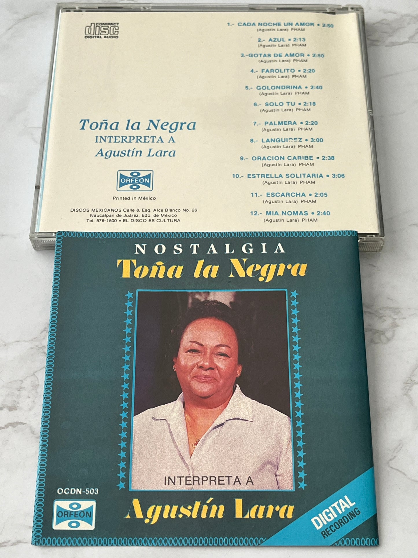 Toña la Negra – Nostalgia: Interpreta a Agustín Lara