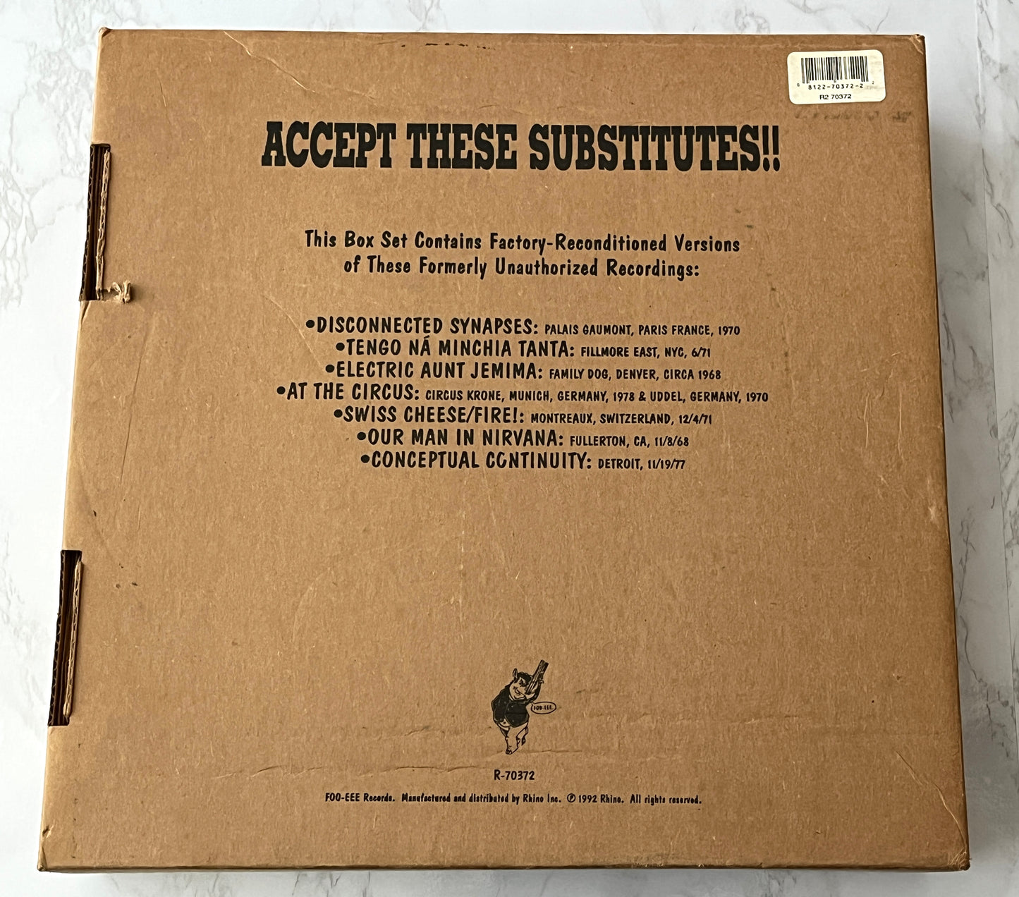 Frank Zappa – Beat The Boots! #2 (Limited Edition Box Set) (1992)