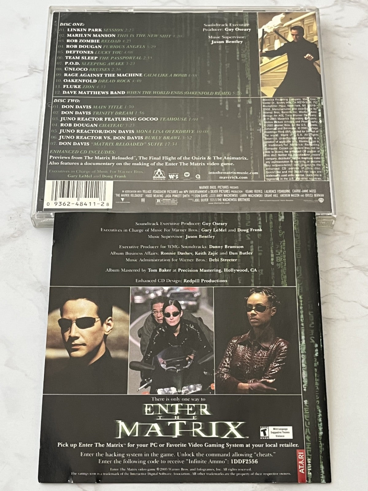 Deftones, Linkin Park, Marilyn Manson, Rob Zombie, Various, Team Sleep – The Matrix Reloaded The Album 2 (2003)