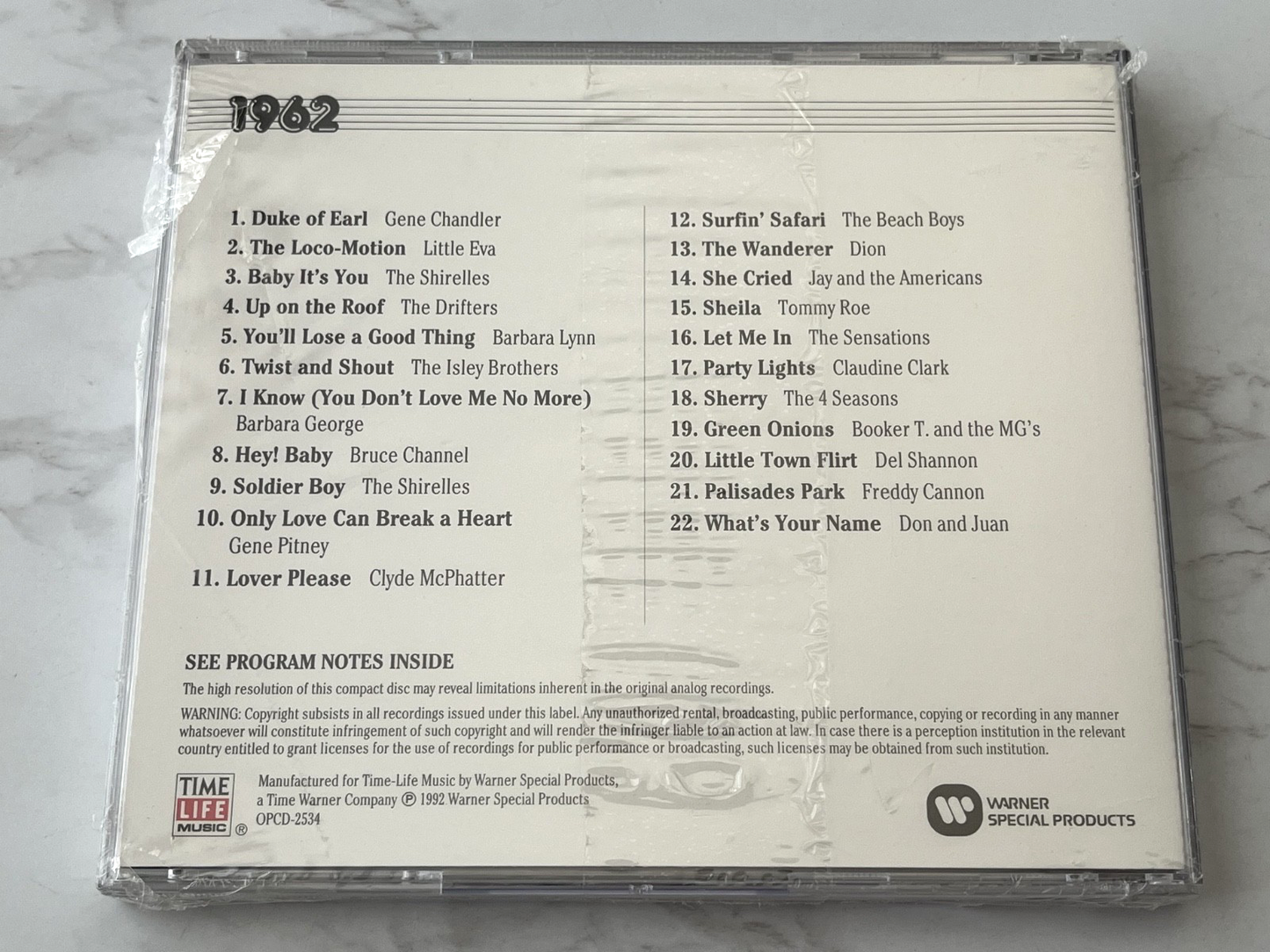 Time Life Music The Rock N Roll Era 1962 (1992)