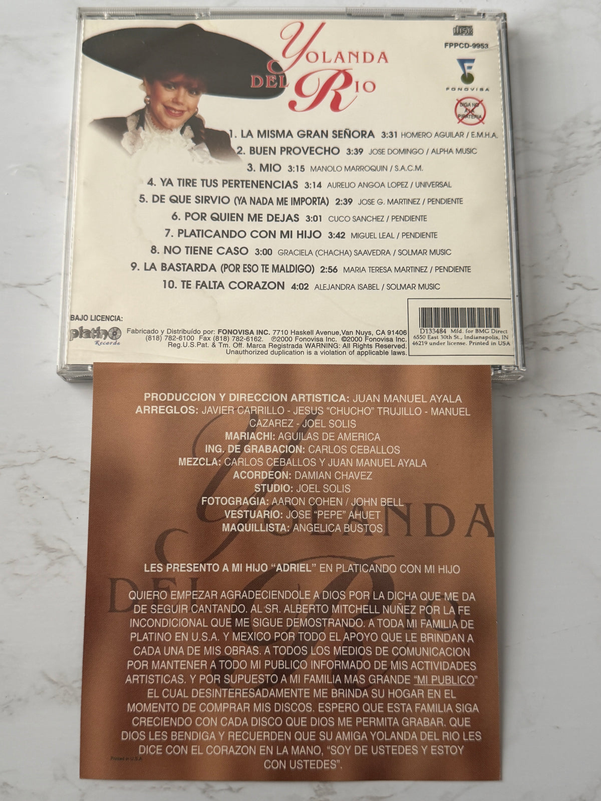 Yolanda Del Rio – La Misma Gran Senora (1999)
