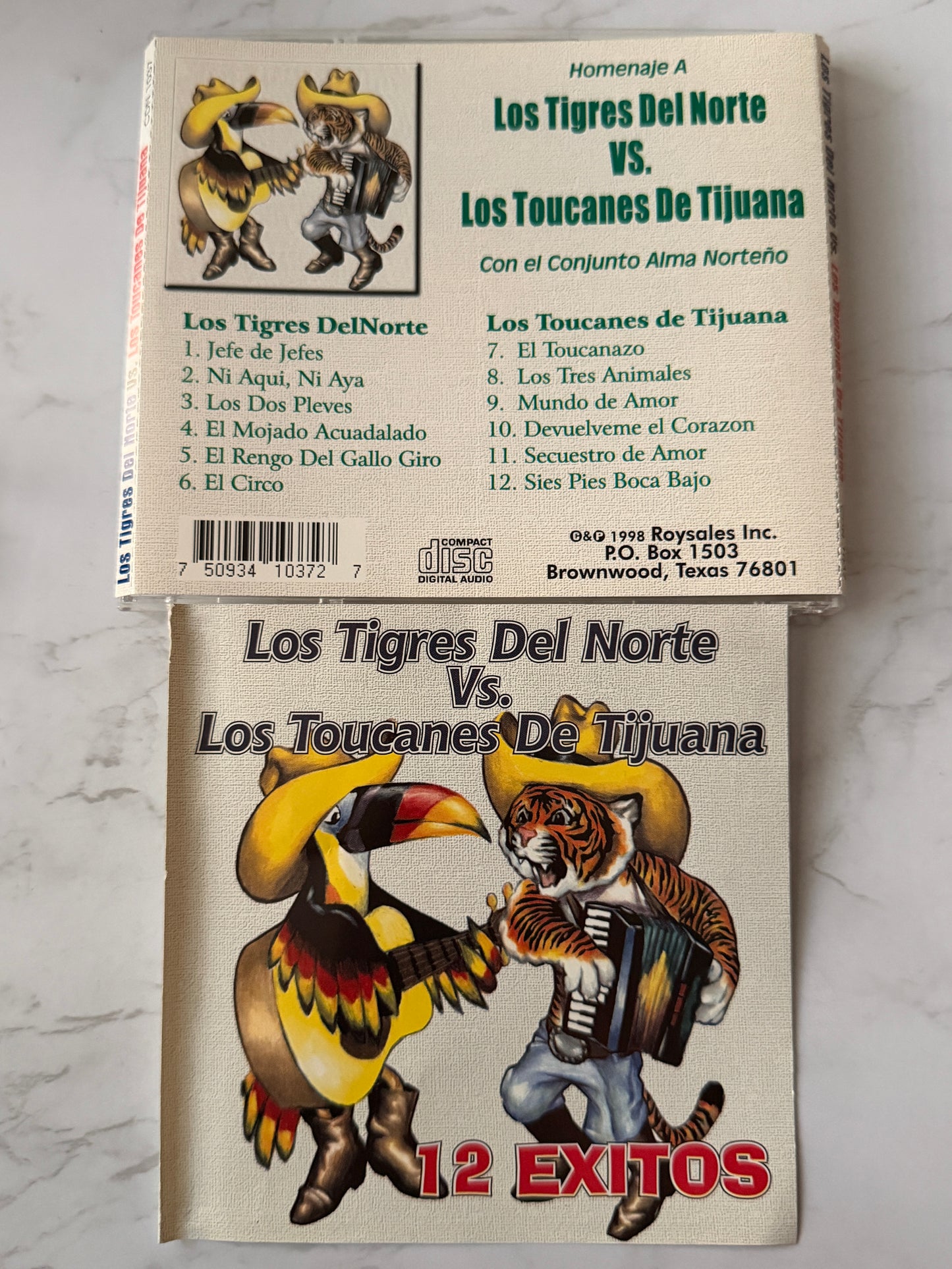 Los Tigres Del Norte / Los Tucanes De Tijuana – 12 Éxitos (1997)