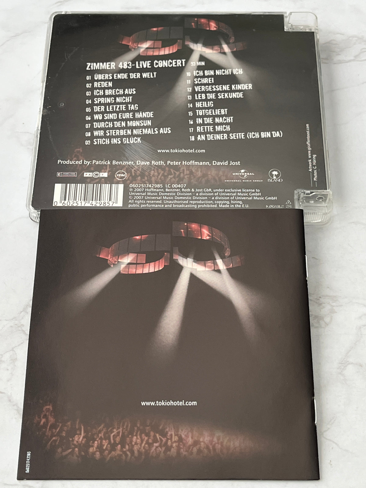 Tokio Hotel – Zimmer 483 - Live In Europe (2007)