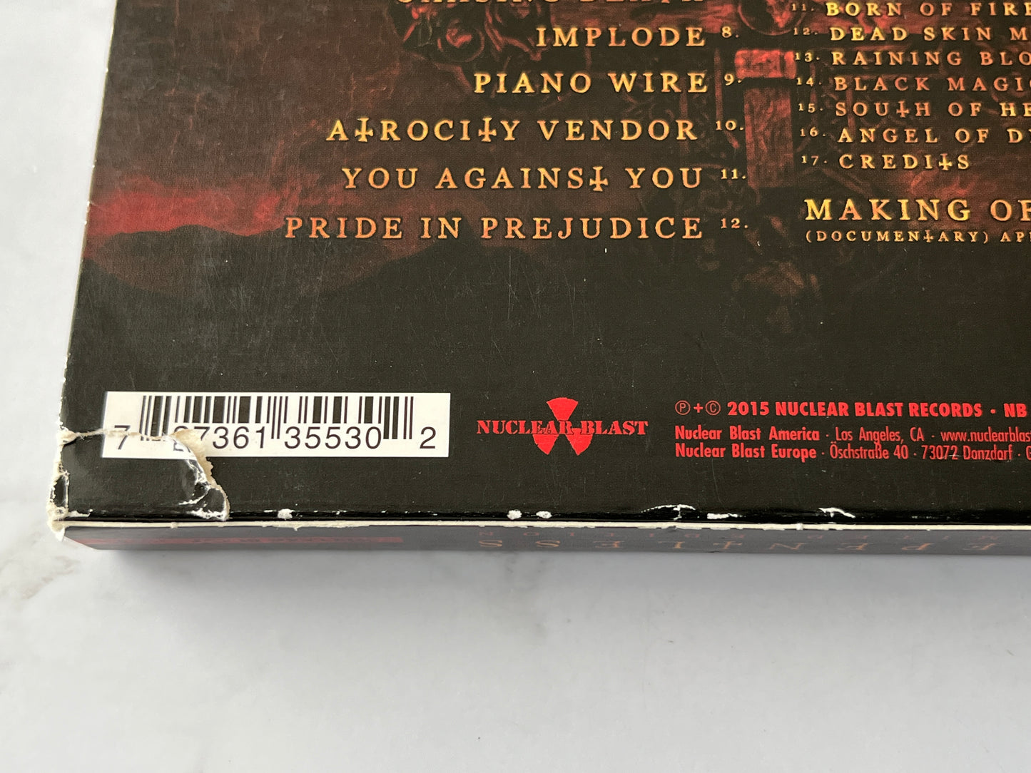 Slayer – Repentless (CD + Blu-ray Limited Edition) (2015)