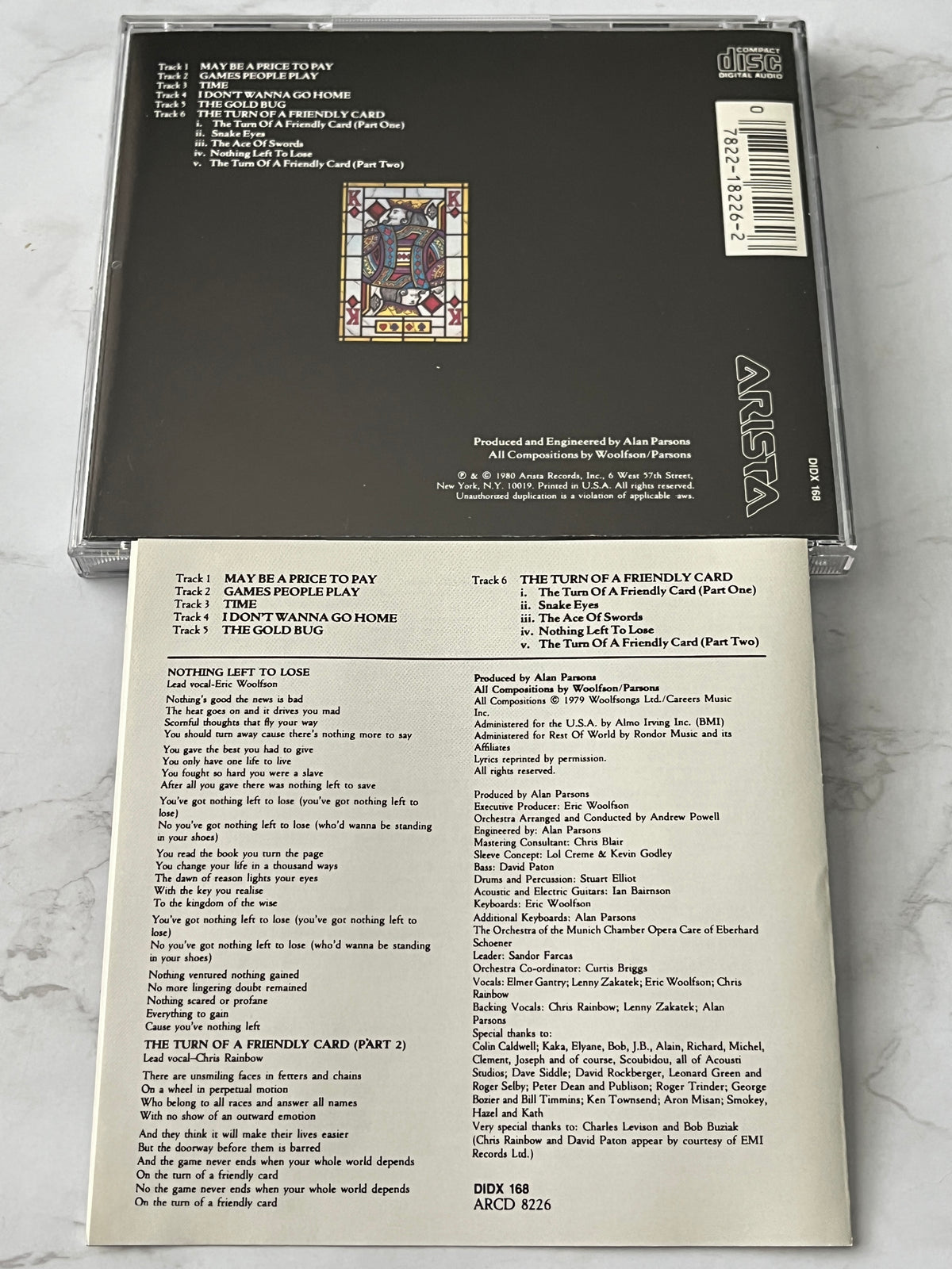 The Alan Parsons Project – The Turn Of A Friendly Card (1985)