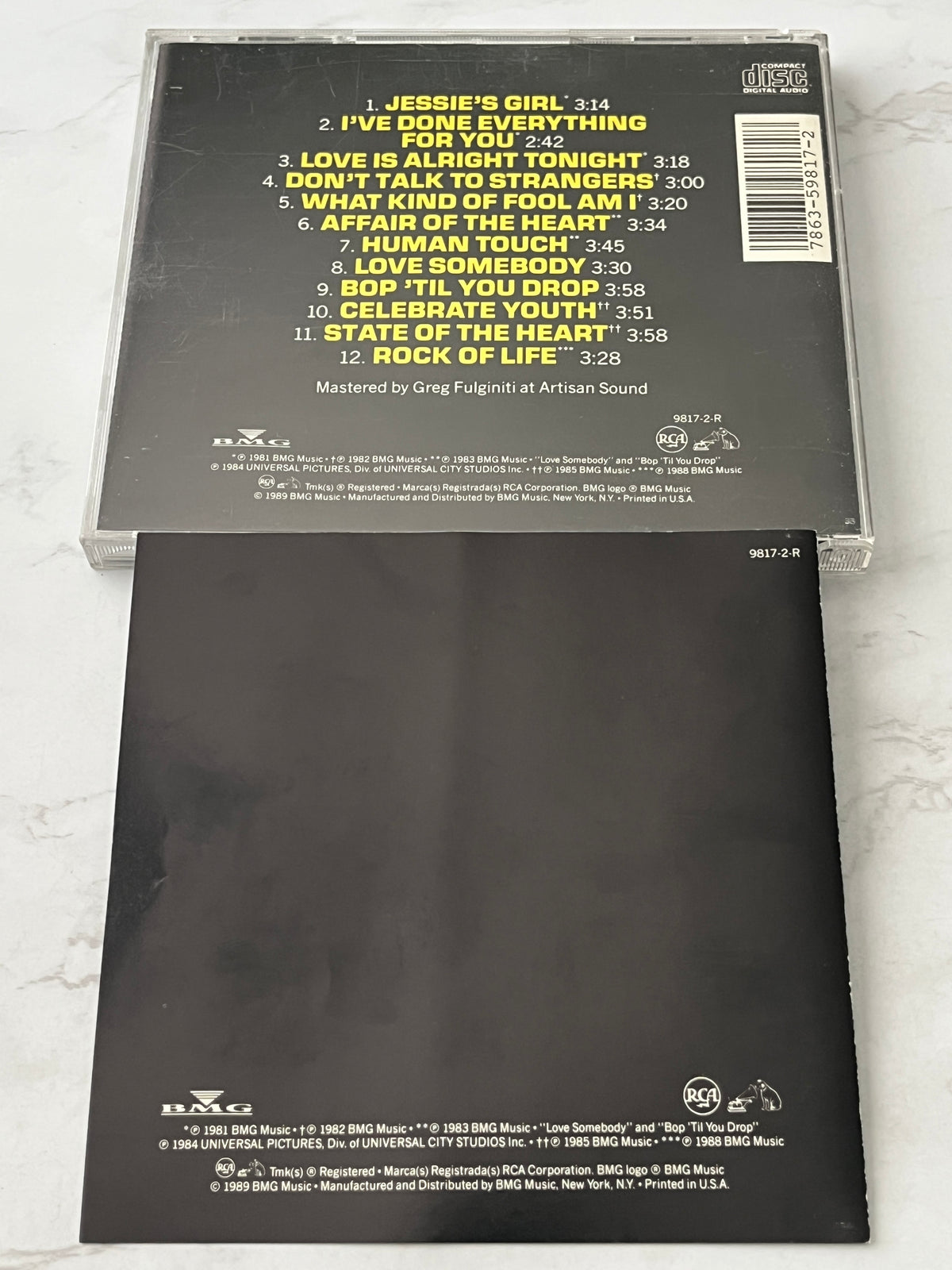 Rick Springfield – Rick Springfield's Greatest Hits (1989)