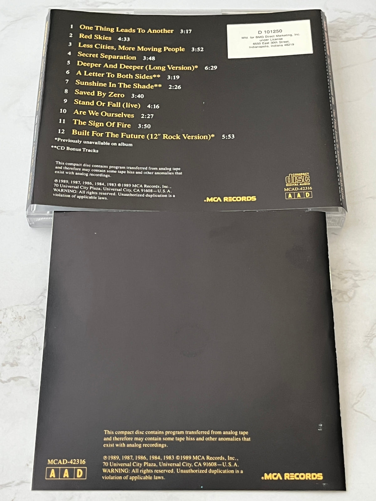 The Fixx – One Thing Leads To Another: Greatest Hits (1989)