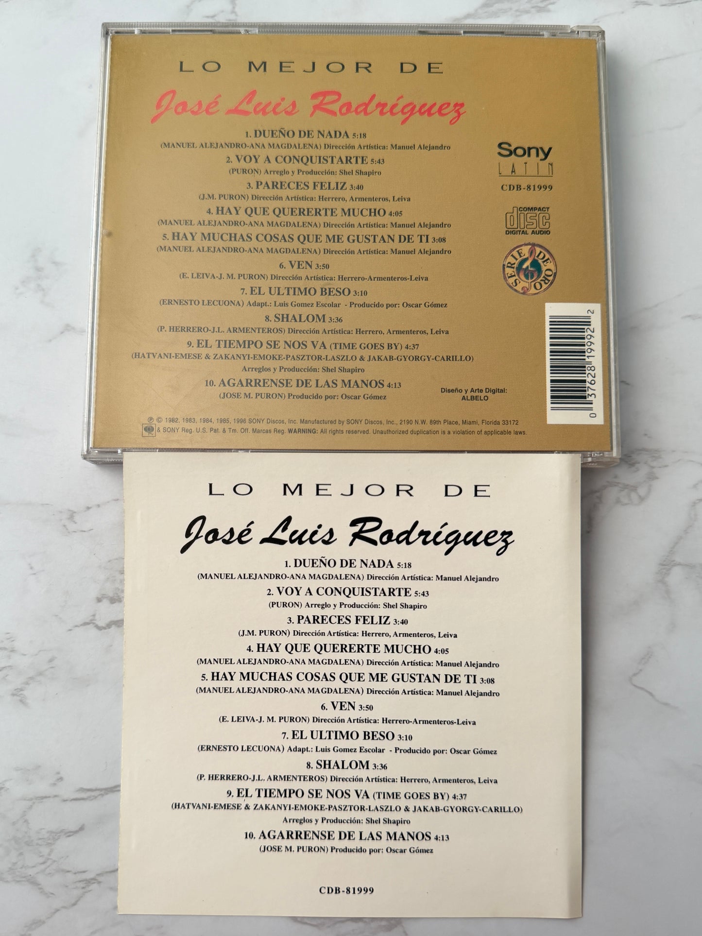 Jose Luis Rodríguez – Lo Mejor De José Luis Rodríguez — Serie De Oro (1998)