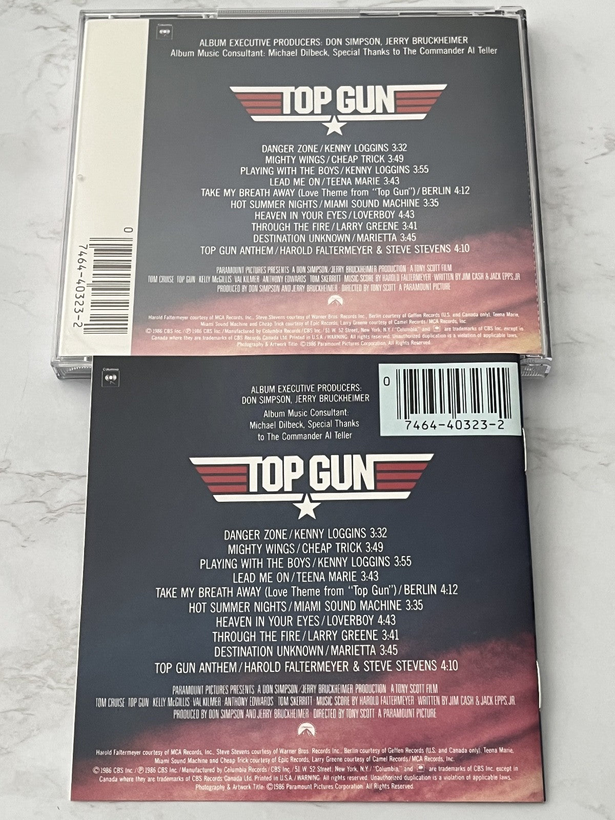 Kenny Loggins, Loverboy, Various, Berlin – Top Gun Original Soundtrack