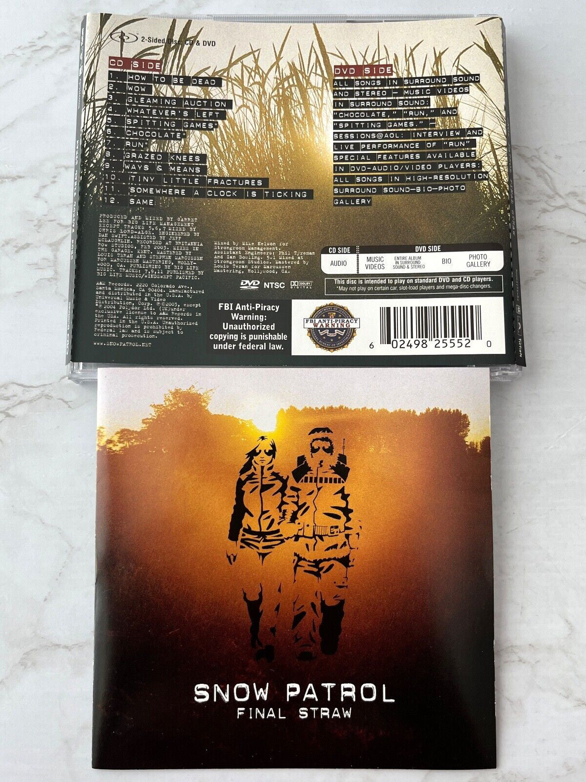 Snow Patrol – Final Straw (DualDisc, CD/DVD) (2004)
