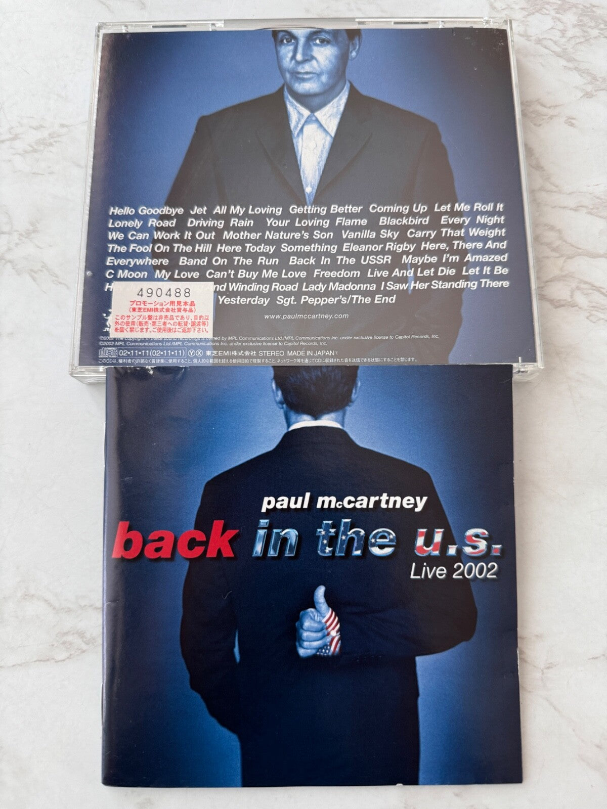 Paul McCartney – Back In The U.S. (Promo, OBI) (2002)