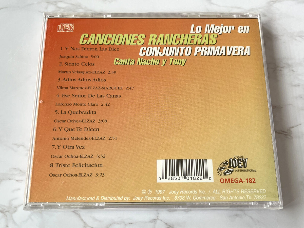 Conjunto Primavera – Lo Mejor En Canciones Rancheras (1997)