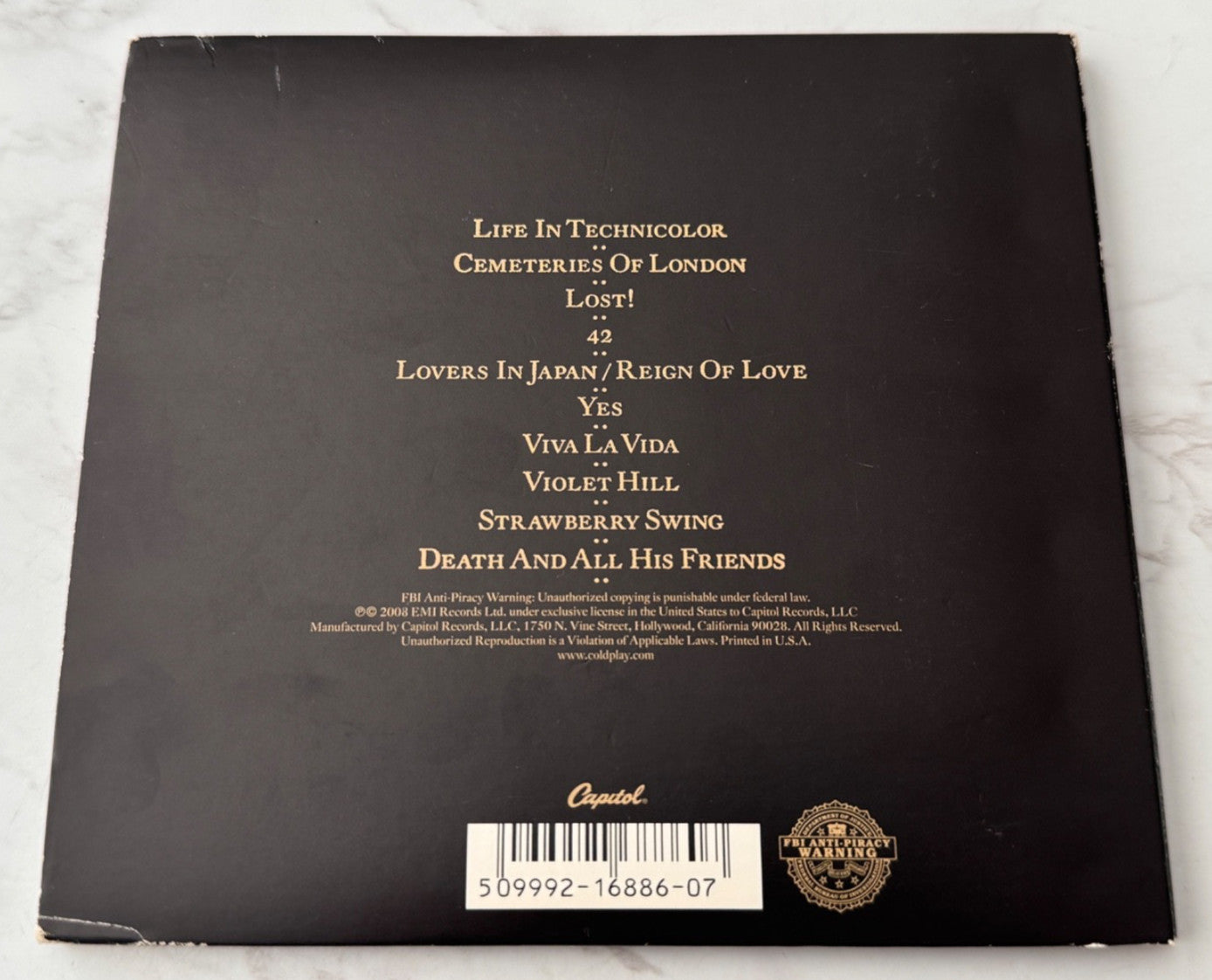 Coldplay – Viva La Vida Or Death And All His Friends (Digipak) (2008)