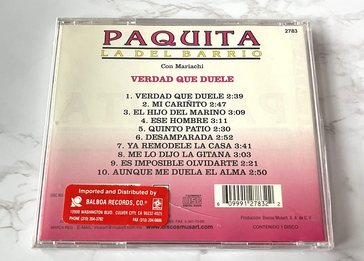 Paquita La Del Barrio – Verdad Que Duele (2002)