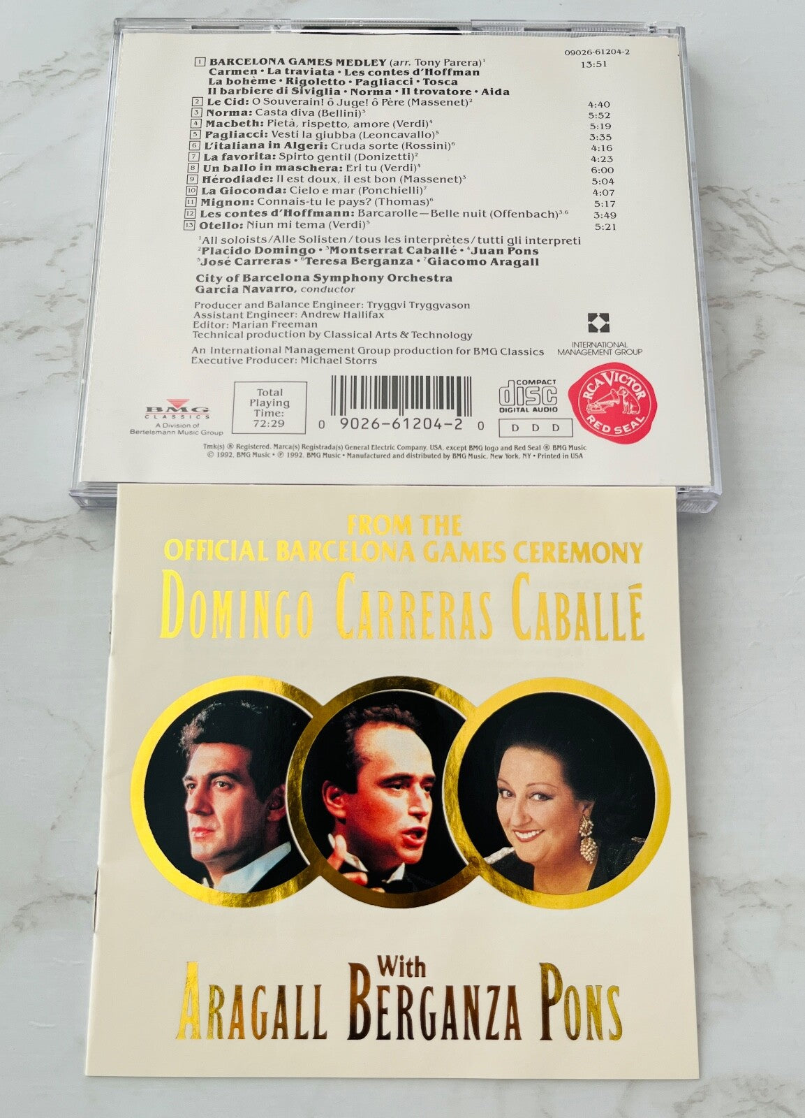 Various, Placido Domingo, Jose Carreras, Montserrat Caballe – Cabrera, Caballe From The Official Barcelona Games (Promo)