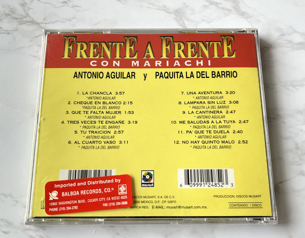 Antonio Aguliar, Paquita la del barrio – Antonio Aguilar Y Paquita La Del Barrio Frente A Frente (2001)