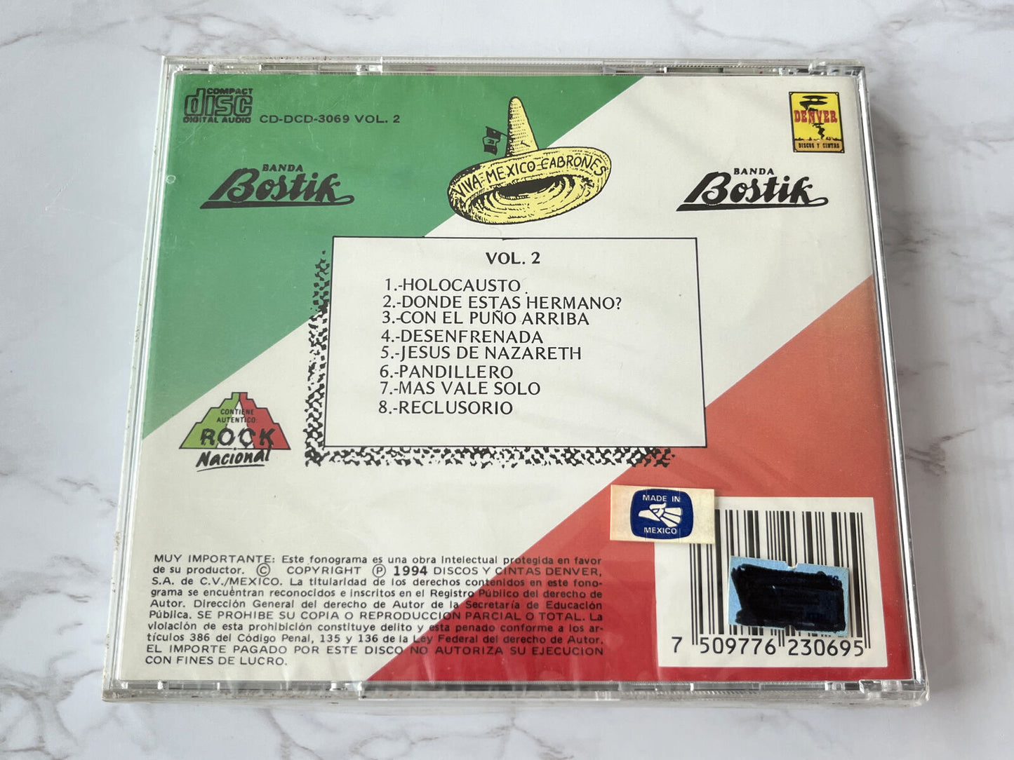 Banda Bostik – Viva Mexico Cabrones (1994)