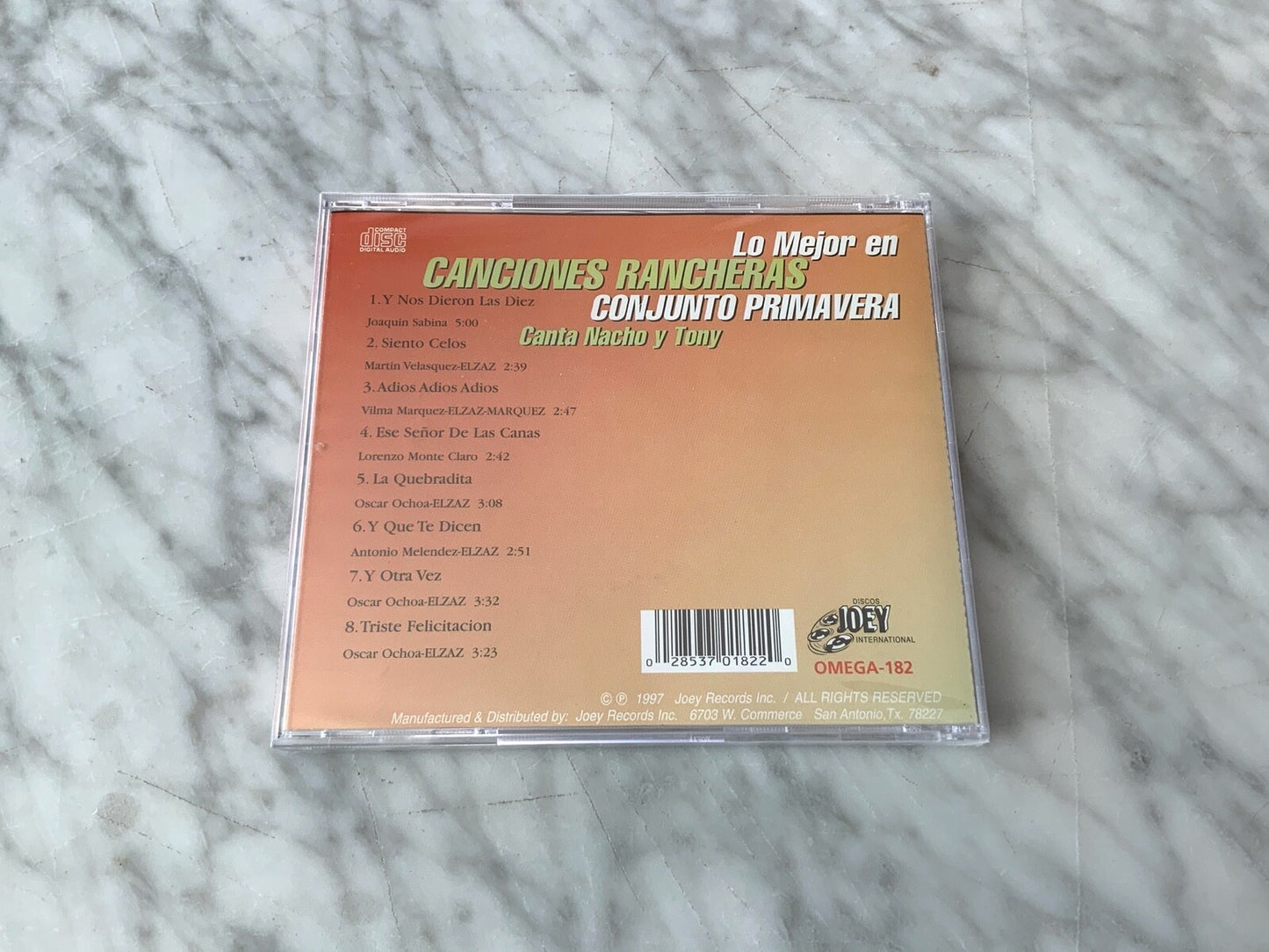 Conjunto Primavera – Lo Mejor En Canciones Rancheras (1997)