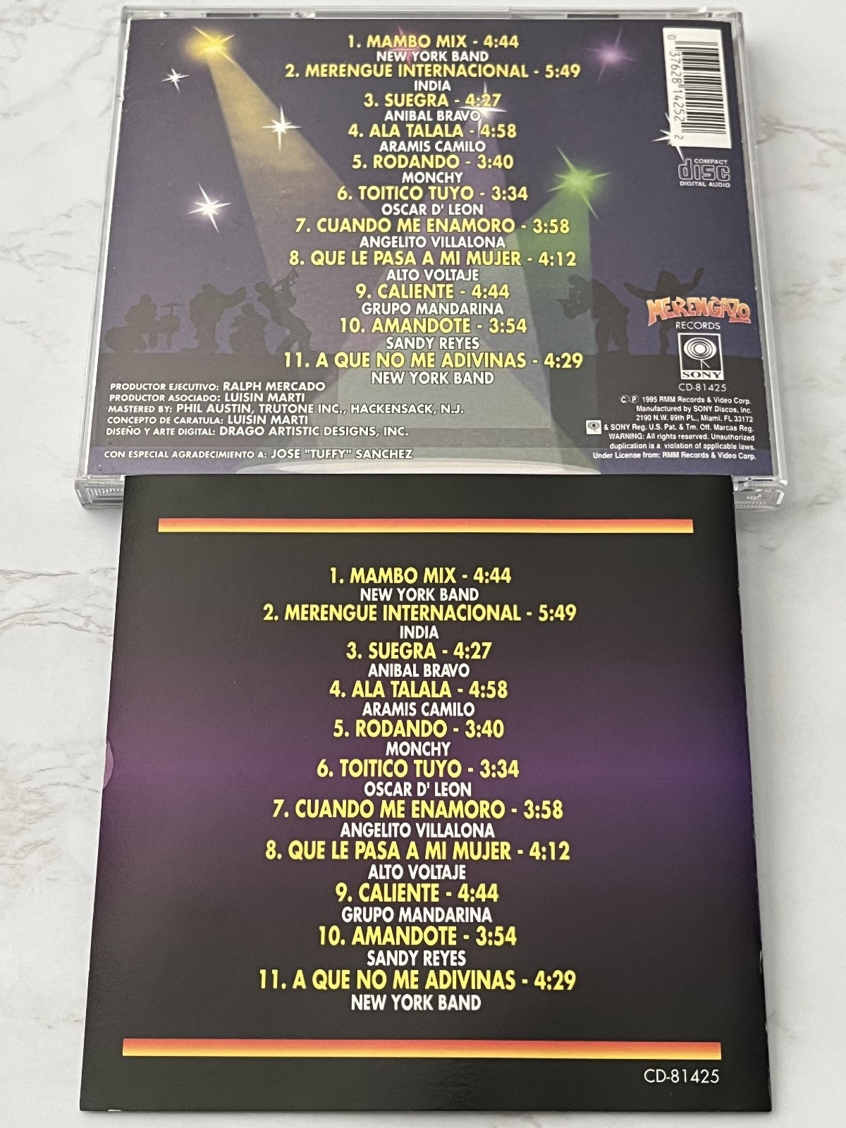 Various, Anibal Bravo, Oscar D'Leon, Monchy, New York Band – Super Merengazo (1995)