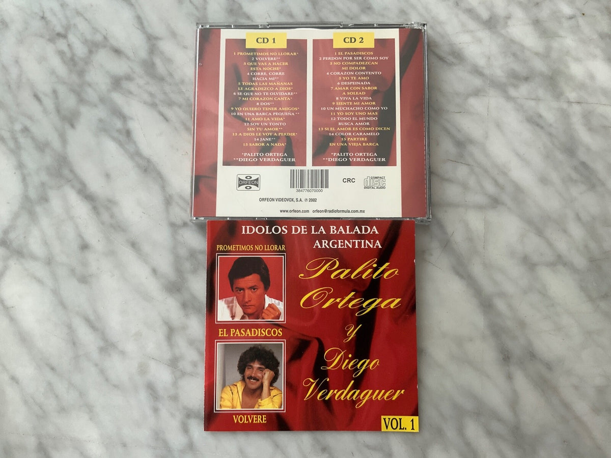 Palito Ortega, Diego Verdaguer – Idolos De La Balada Argentina Palito Ortega Diego Verdaguer (2002)