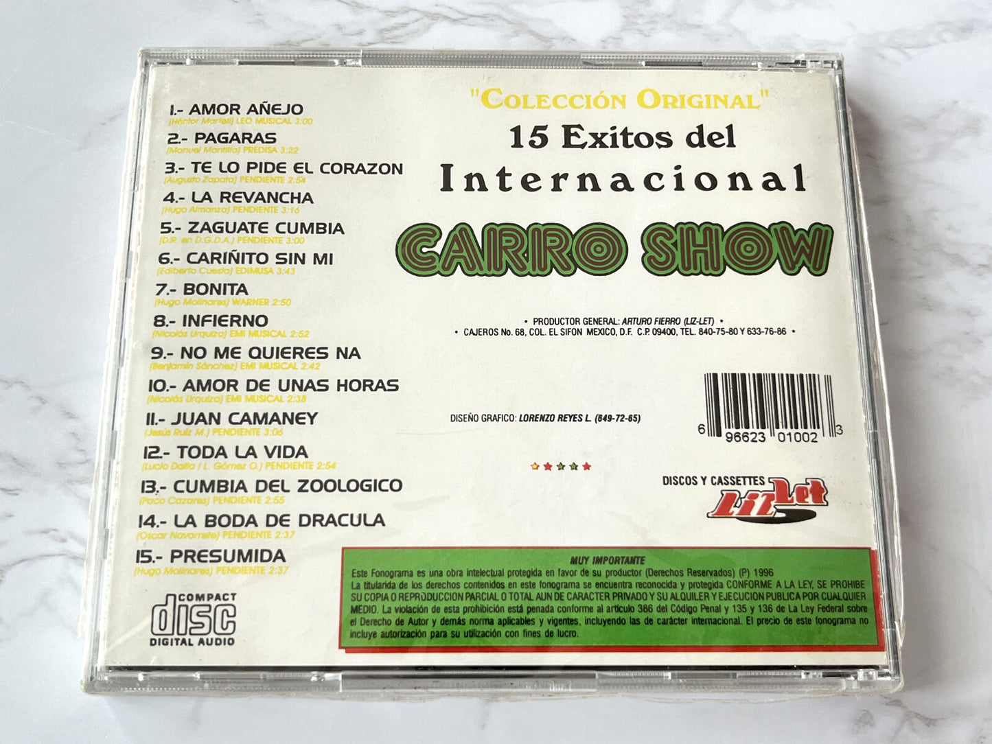 Internacional Carro Show – 15 Exitos (1996)