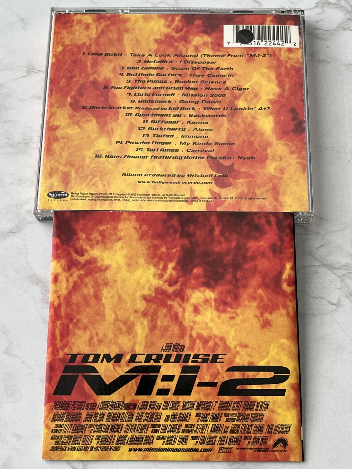 Buckcherry, Limp Bizkit, Metallica, Rob Zombie, Various – Mission Impossible 2 Music From And Inspired By M:i-2 (Promo) (2000)
