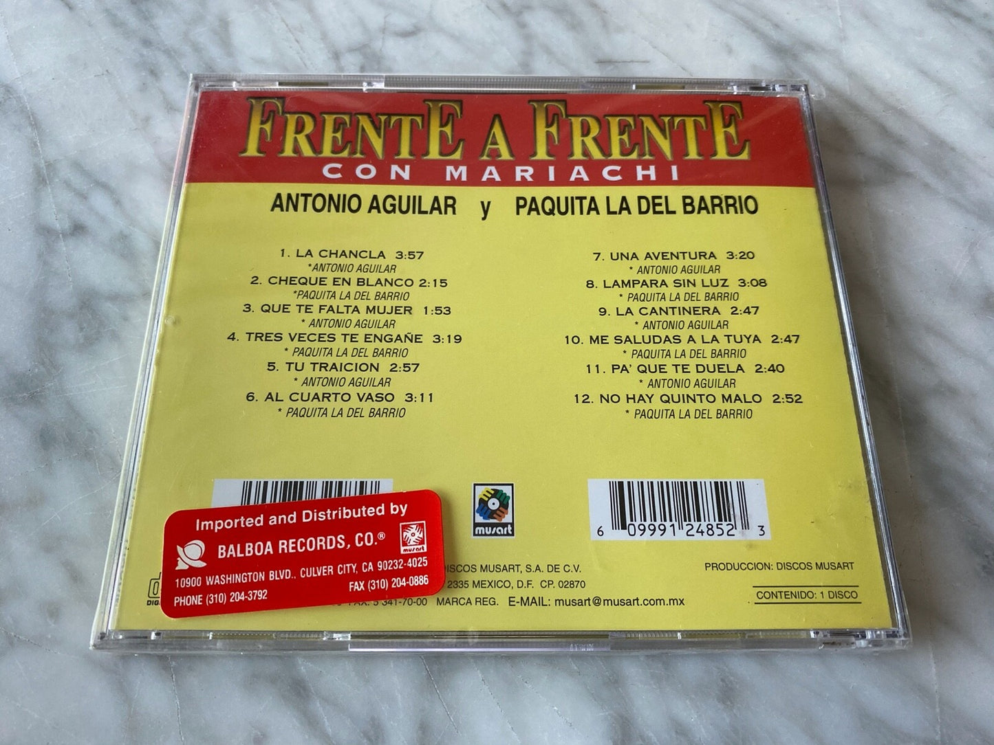 Paquita la del barrio, Antonio Aguliar, Various – Antonio Aguilar Y Paquita La Del Barrio Frente A Frente (2001)