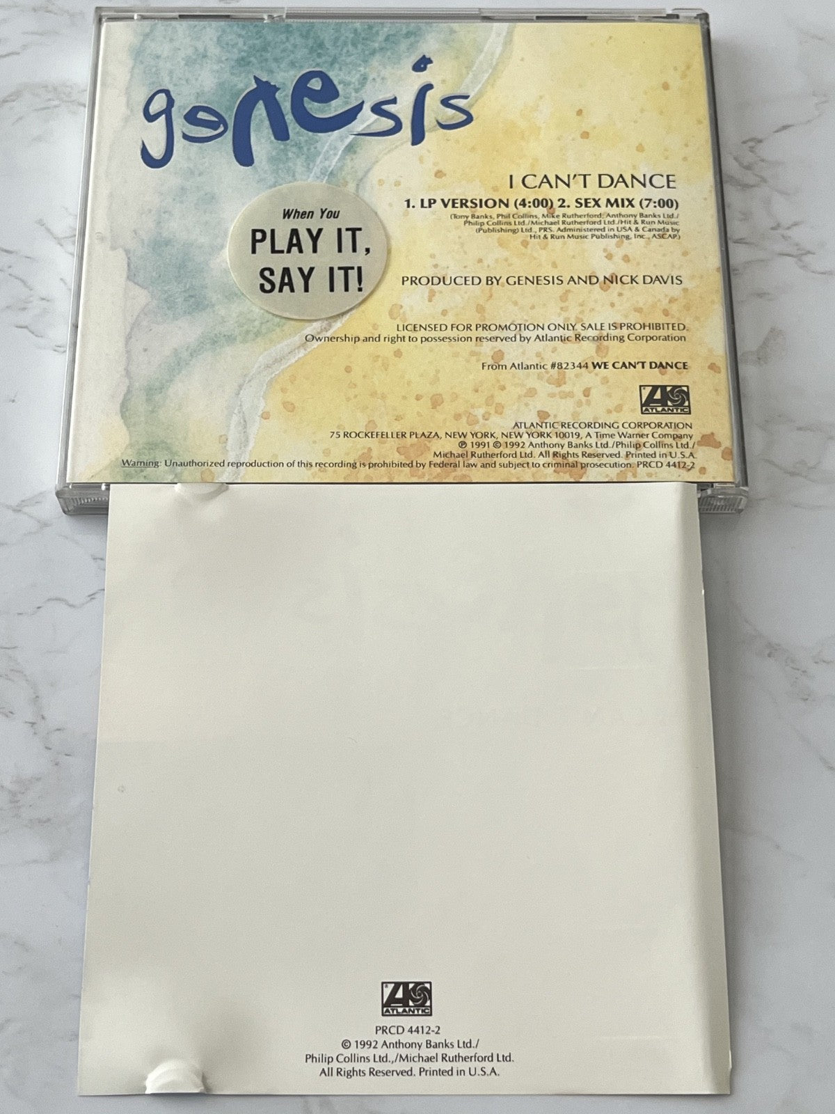 Genesis – I Can't Dance (Promo) (1992)
