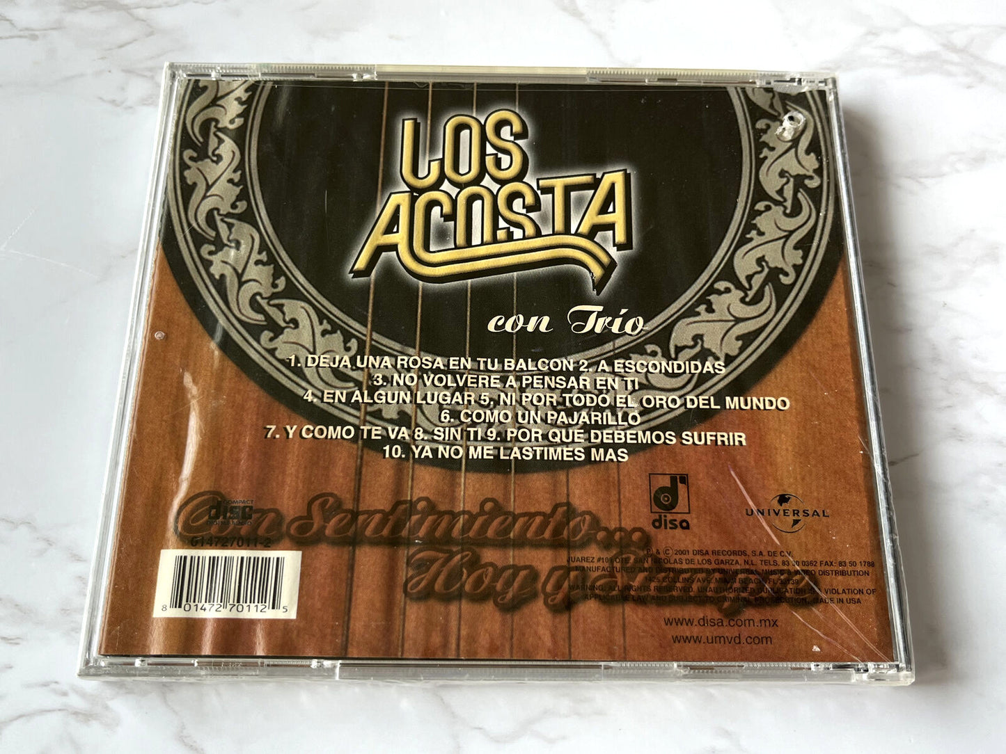 Los Acosta – Con Sentimiento Hoy Y Siempre (2001)