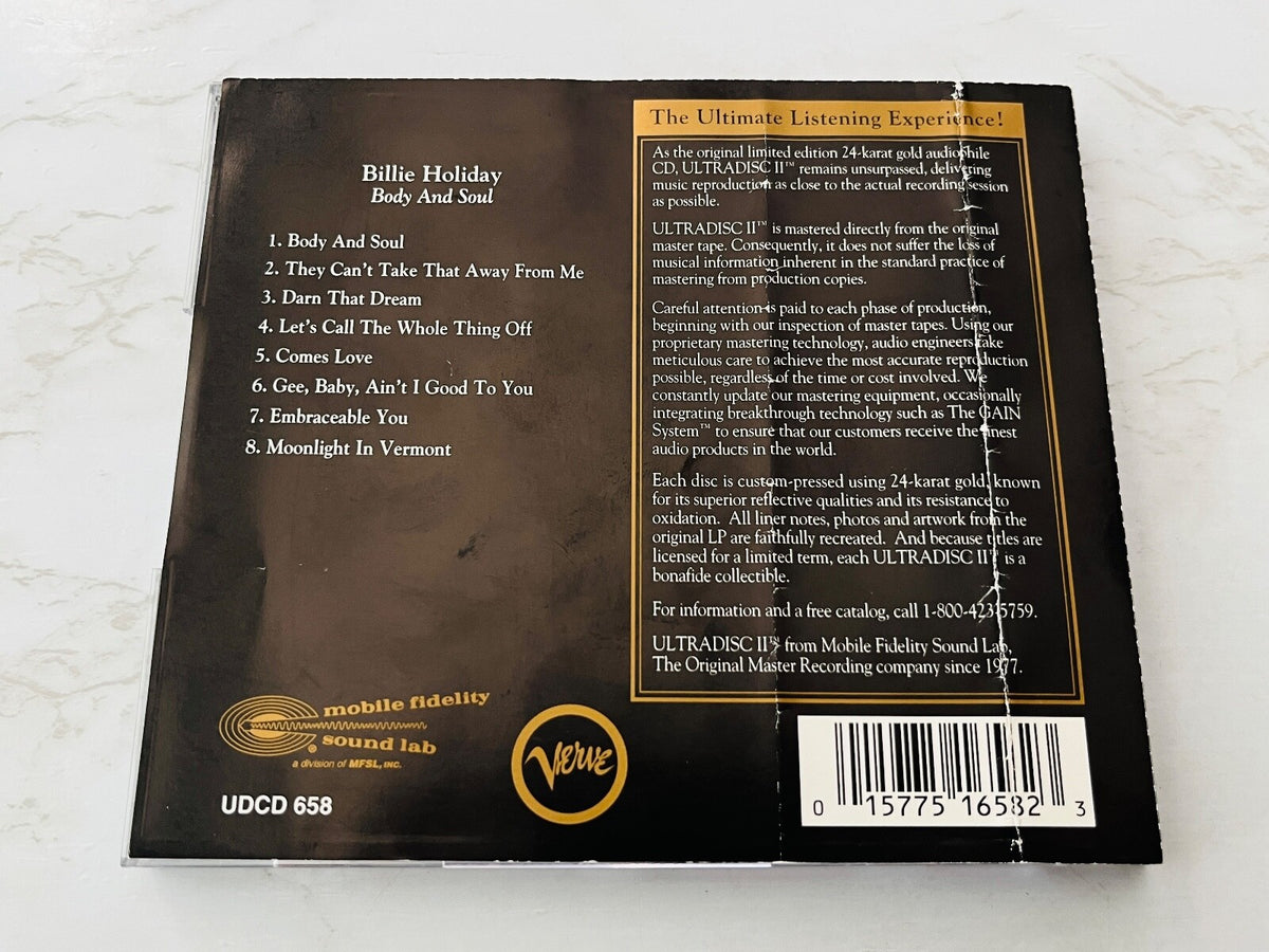 Billie Holiday – Body And Soul (MFSL, 24KT Gold, Numbered) (1996)