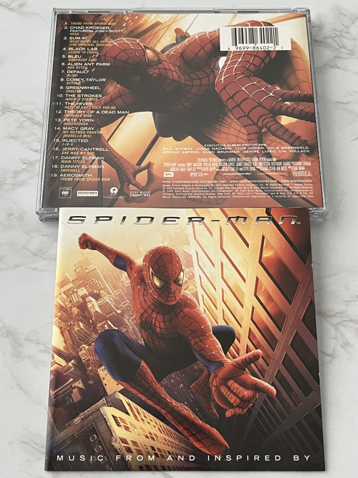 Aerosmith, The Strokes, Various, Corey Taylor, The Hives – Spider Man Music From And Inspired By (2002)