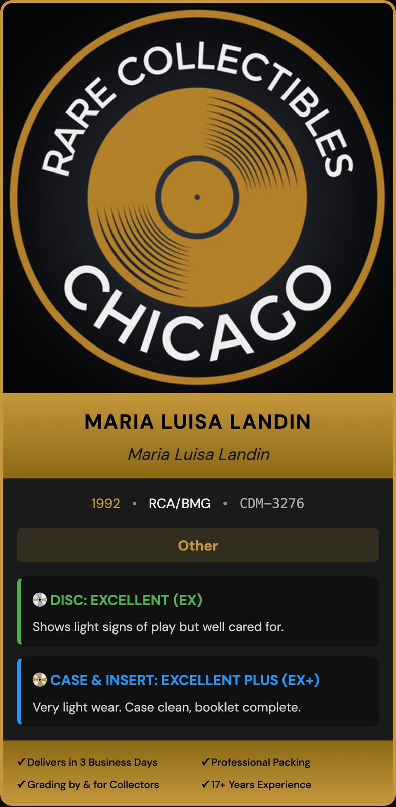 Maria Luisa Landin – Maria Luisa Landin (1992)