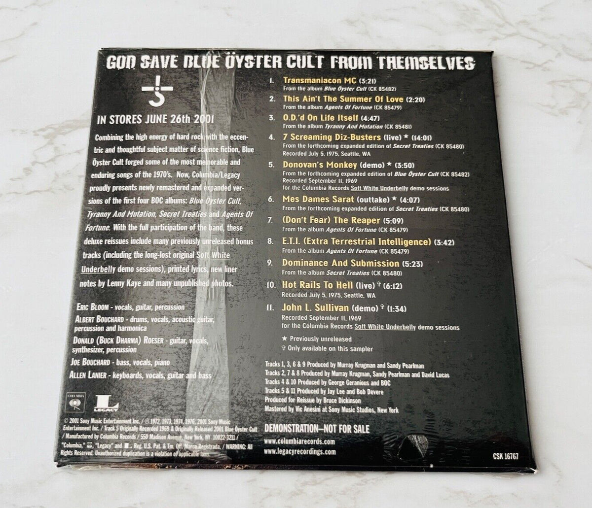 Blue Oyster Cult – Expanded Editions (Promo) (2001)