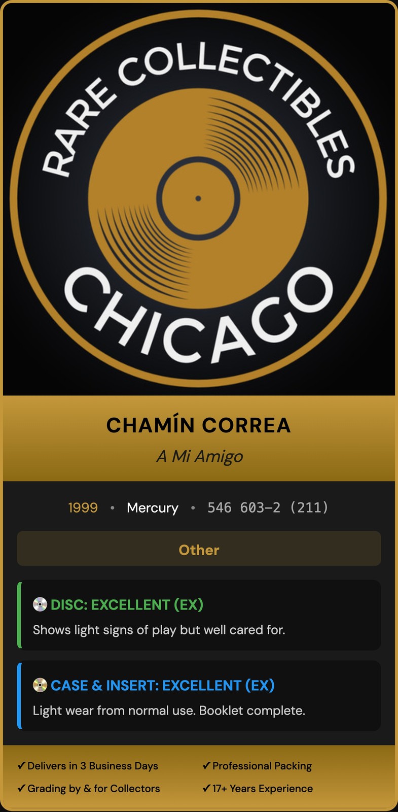 Chamín Correa – Chamin Correa A Mi Amigo (1999)