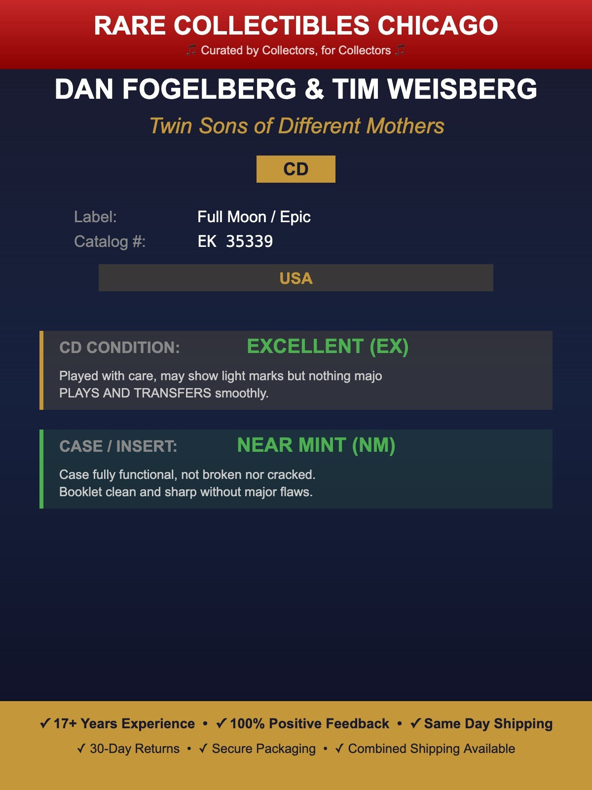 Dan Fogelberg & Tim Weisberg – Dan Fogelberg Tim Weisberg Twin Sons Of Different Mothers
