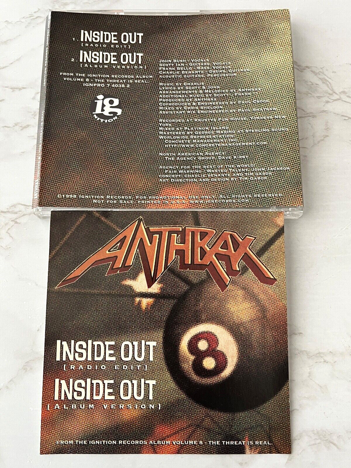 Anthrax – Inside Out (Promo) (1998)