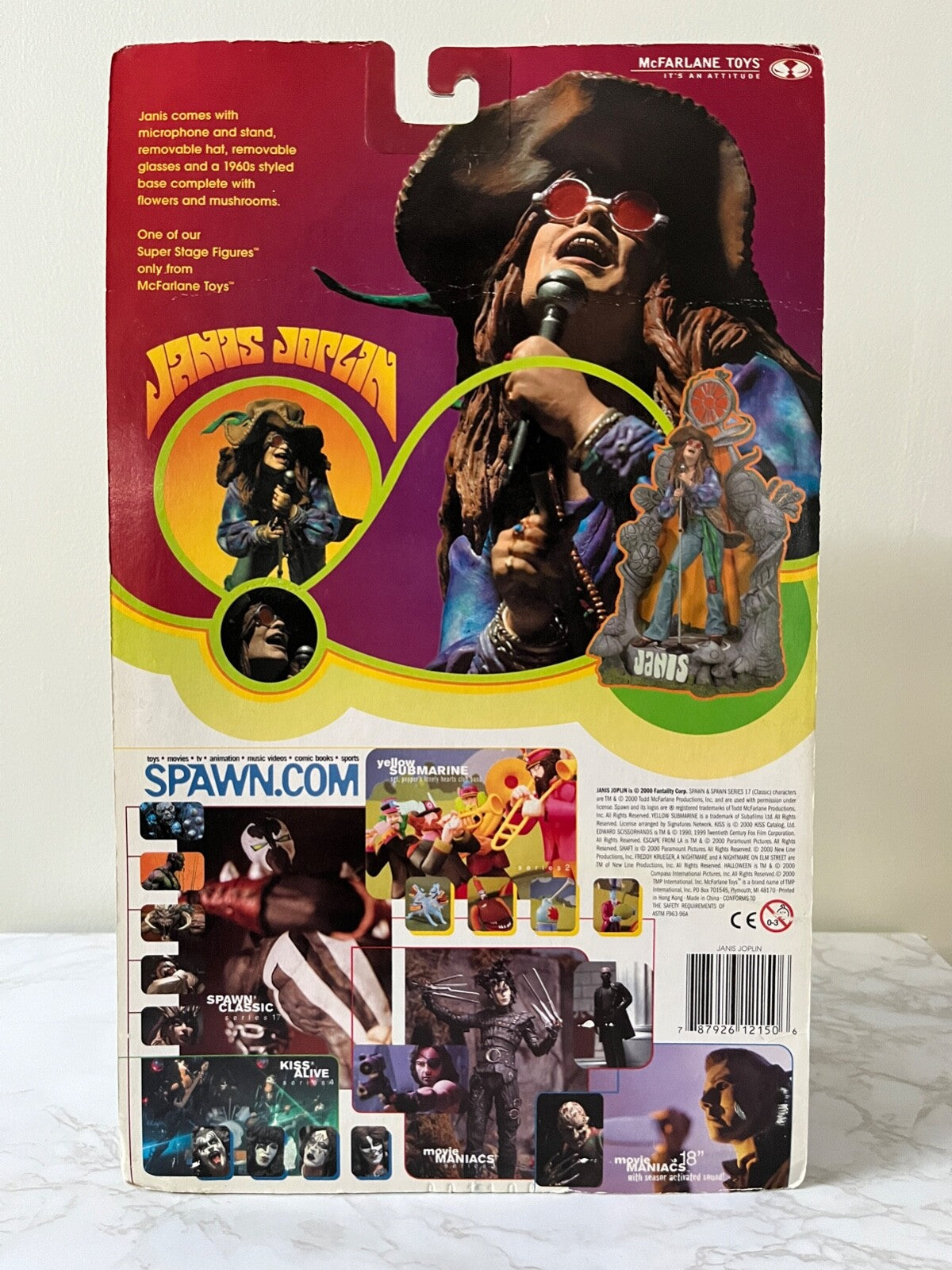 Janis Joplin Super Stage McFarlane Spawn Figure 2000 NEW IN BOX! (2000)