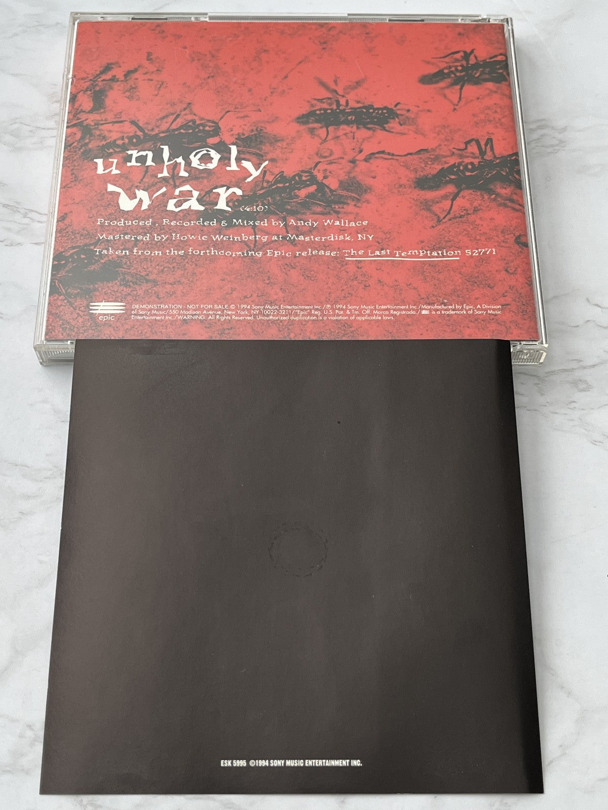 Alice Cooper – Unholy War (Promo) (1994)