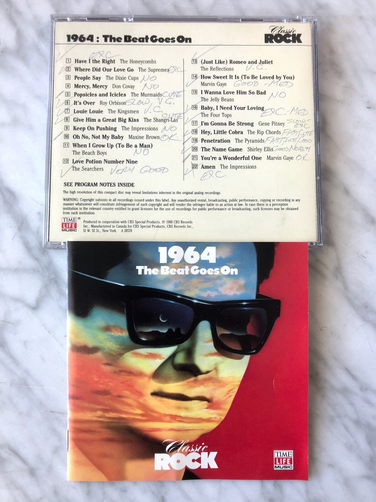 The searchers, Various – Time Life Music Classic Rock 1964: The Beat Goes On (1988)