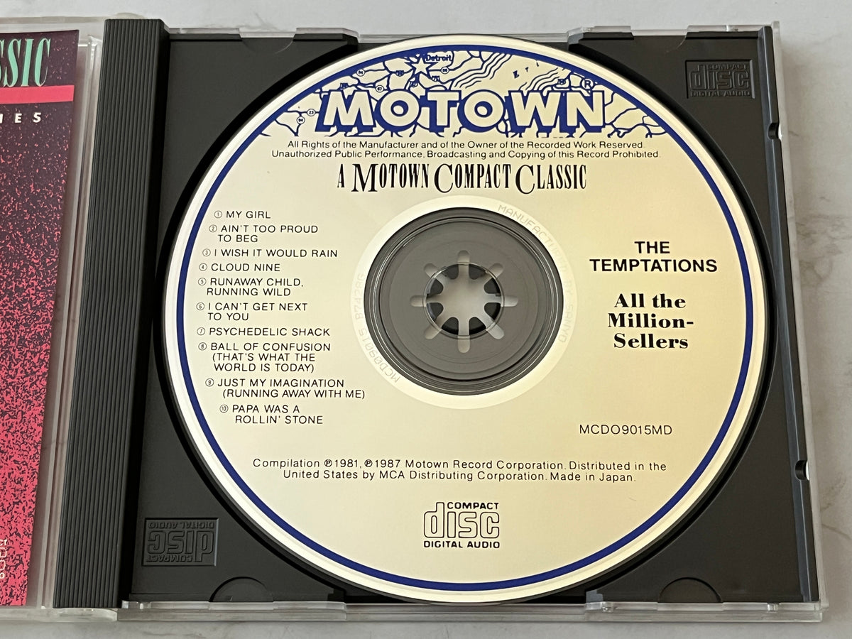 The Temptations – All The Million-Sellers (1987) [JAPAN TARGET ERA]