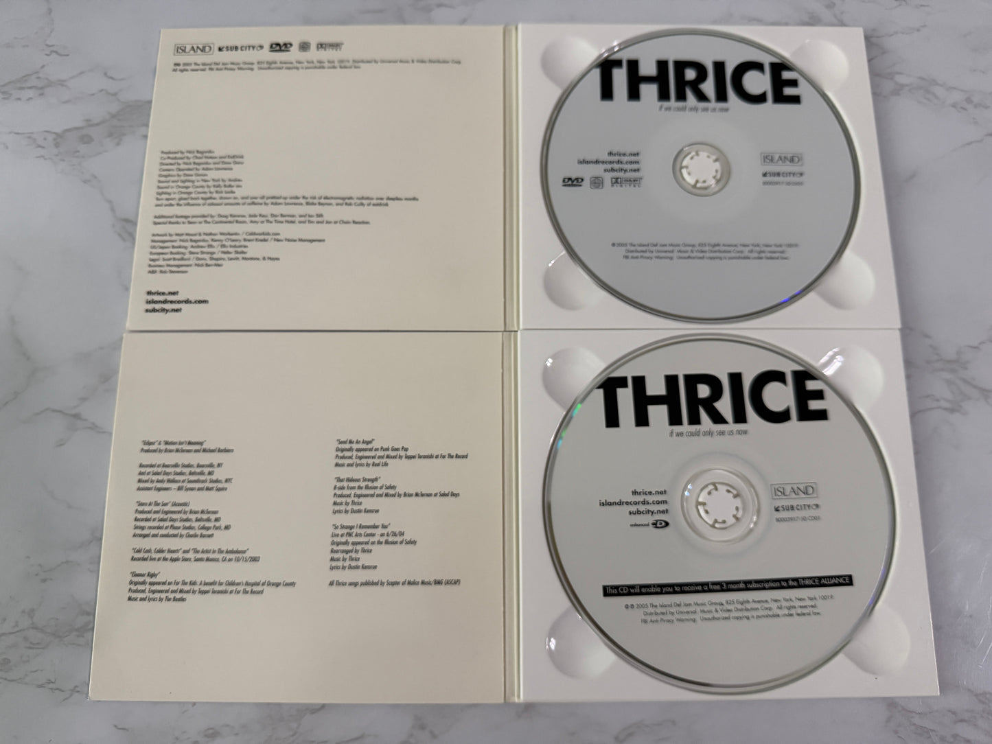 Thrice – If We Could Only See Us Now (CD + DVD Set) (2005)