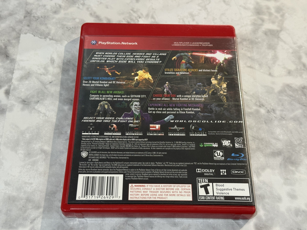 Mortal Kombat vs DC Universe PS3 Greatest Hits CIB Complete w/Manual Scorpion