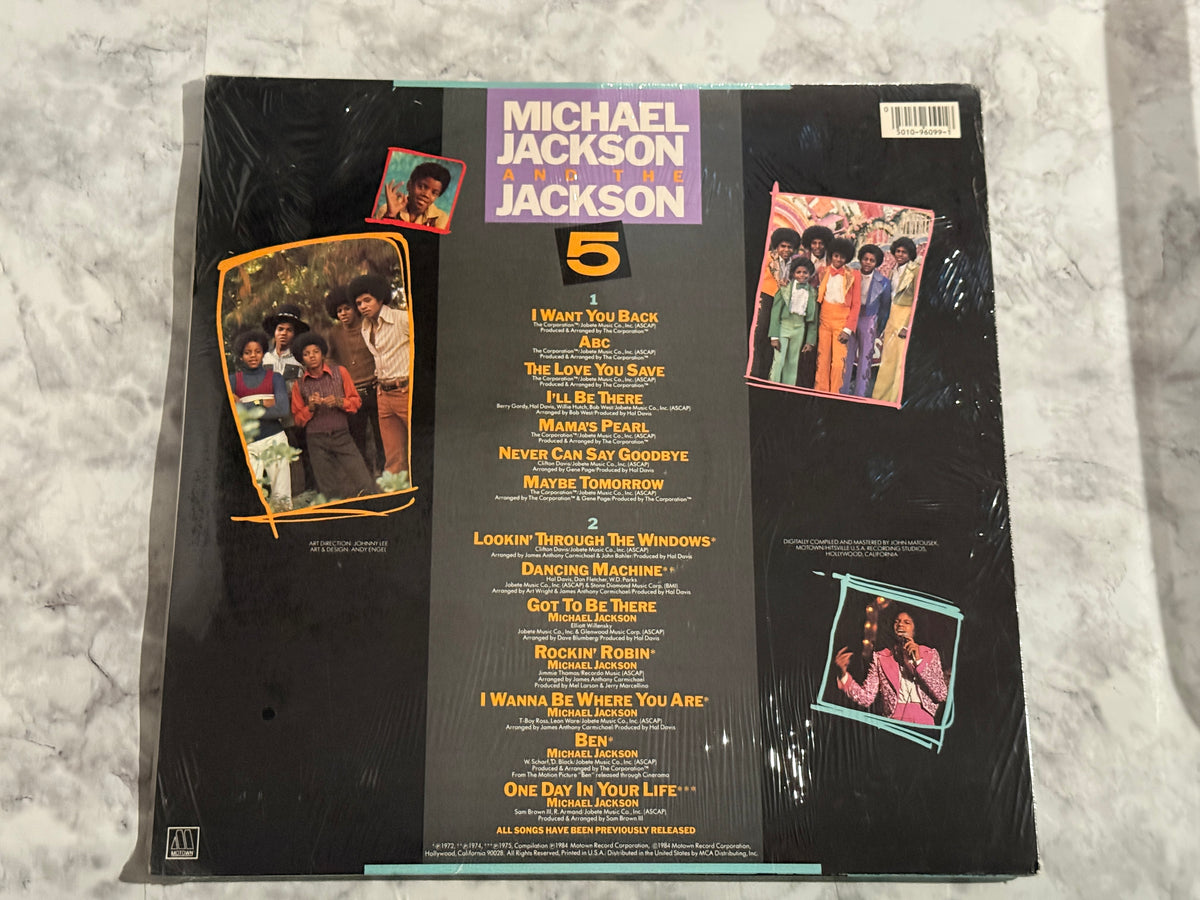 Michael Jackson Jackson 5 14 Greatest Hits Picture Disc LP 1984 SEALED w/GLOVE