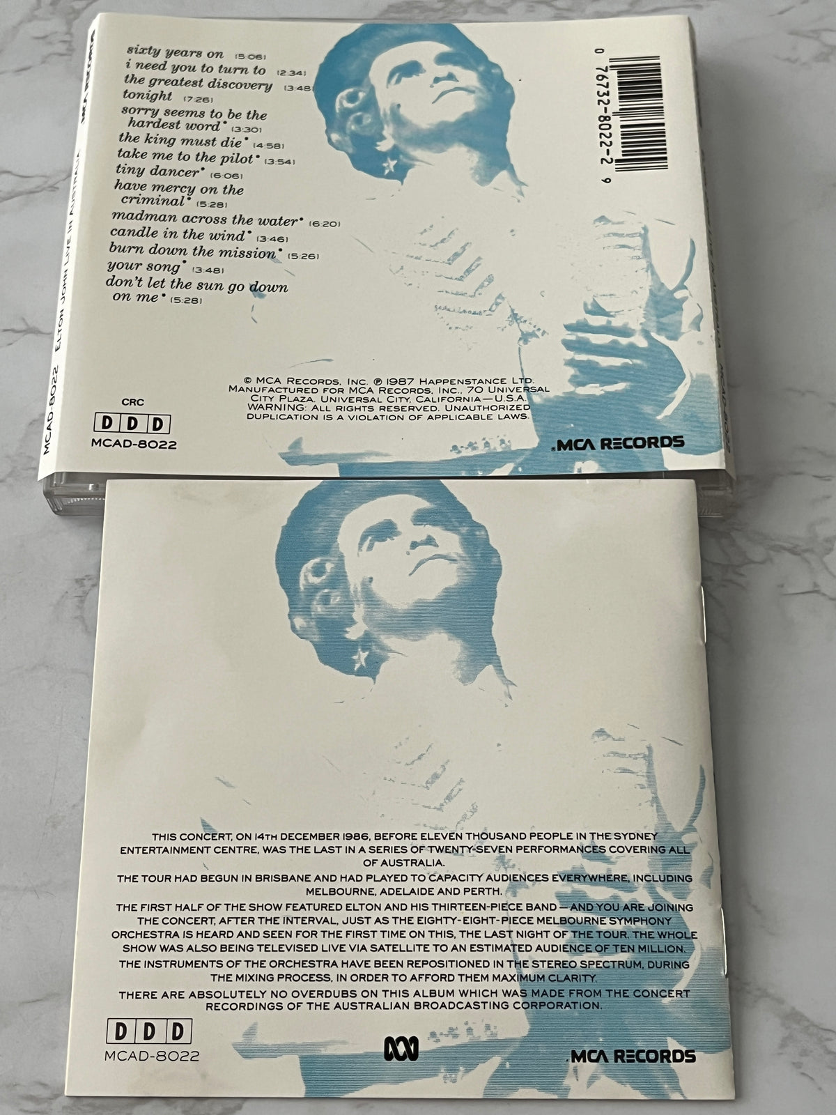Elton John – Live In Australia With The Melbourne Symphony Orchestra (1987) [DADC PRESS]