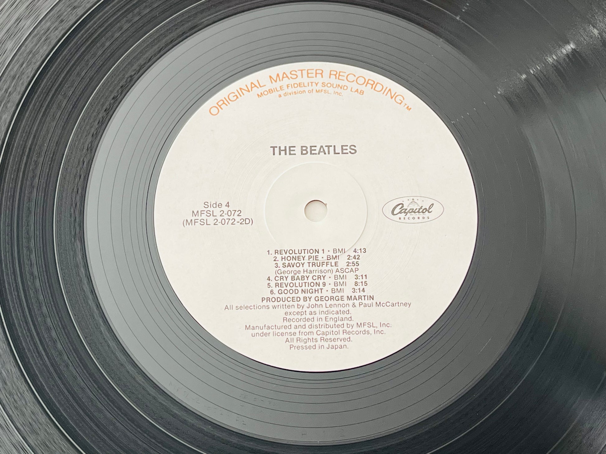 Beatles White Album 2 LP MFSL JAPAN PRESS COMPLETE! Mobile Fidelity MFSL 2-072