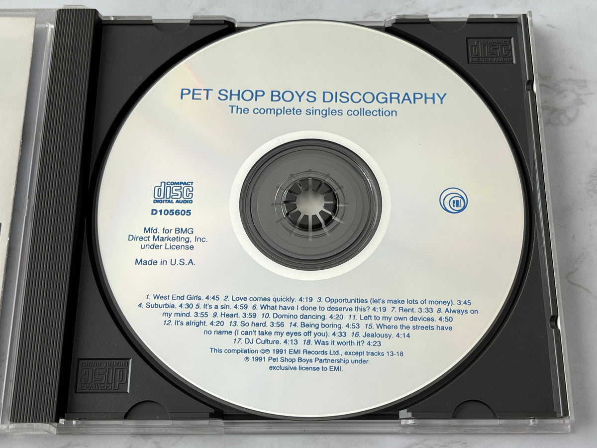 Pet Shop Boys – Discography - The Complete Singles Collection (1991)