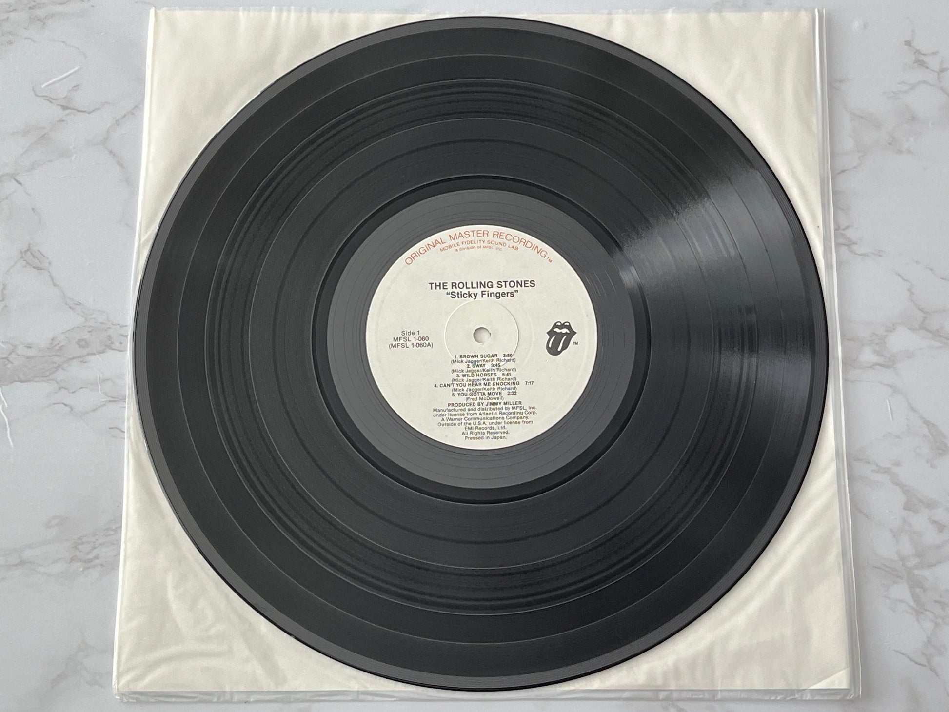 Rolling Stones Sticky Fingers LP MFSL JAPAN PRESS COMPLETE Mobile Fidelity 1-060